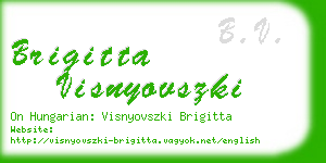 brigitta visnyovszki business card
